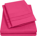 1500 Supreme Collection Queen Sheet Sets Fuschia - Luxury Hotel Bed Sheets and Pillowcase Set for Queen Mattress - Extra Soft, Elastic Corner Straps, Deep Pocket Sheets, Queen Fuschia