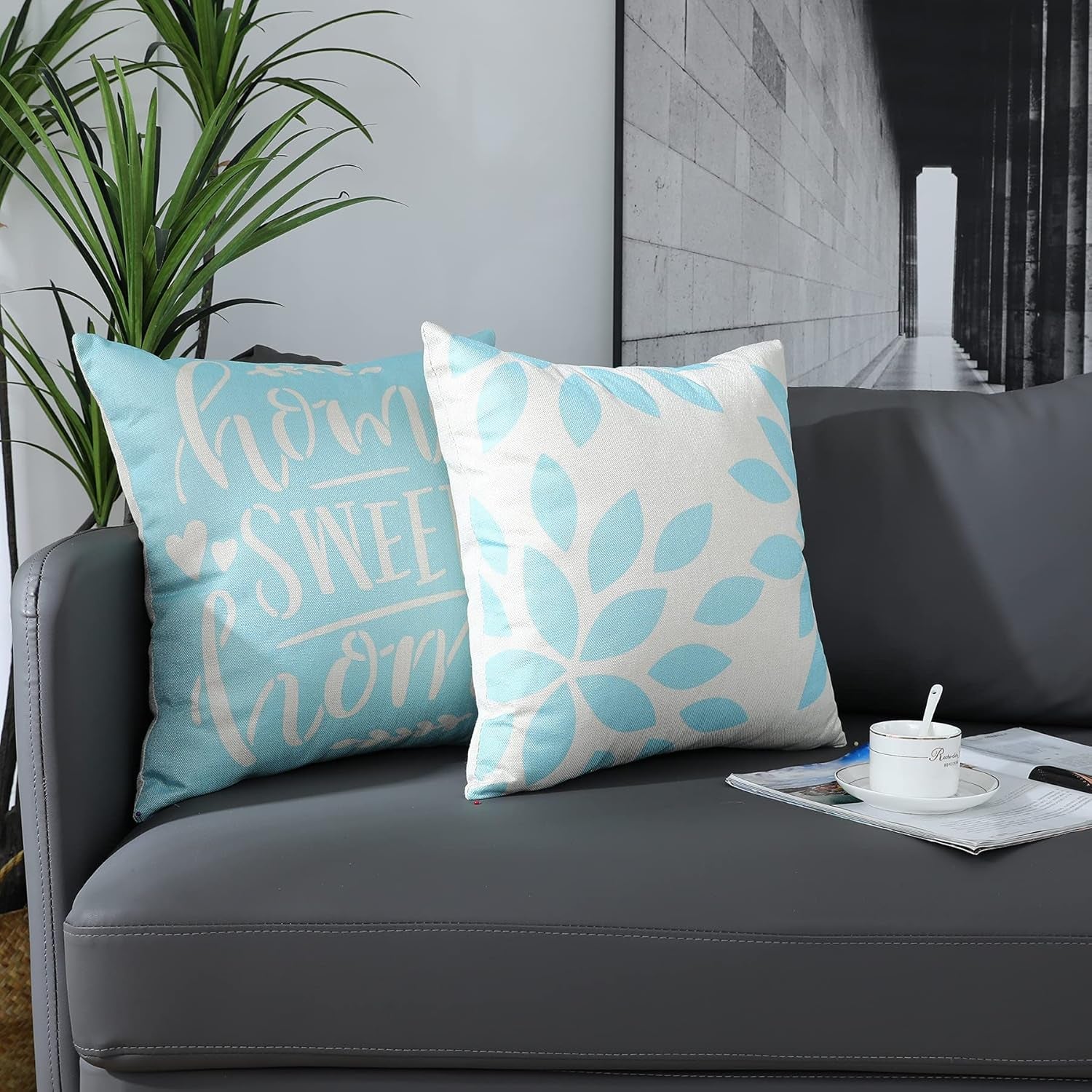 Throw Pillow Covers 24X24 Inch, Pillow Covers 24X24,Squar Pillow Covers Set of 4 Boho Modern Farmhouse Neutral Decorative Pillowcases Linen Cushion Case for Couch, Bed, Home Decor