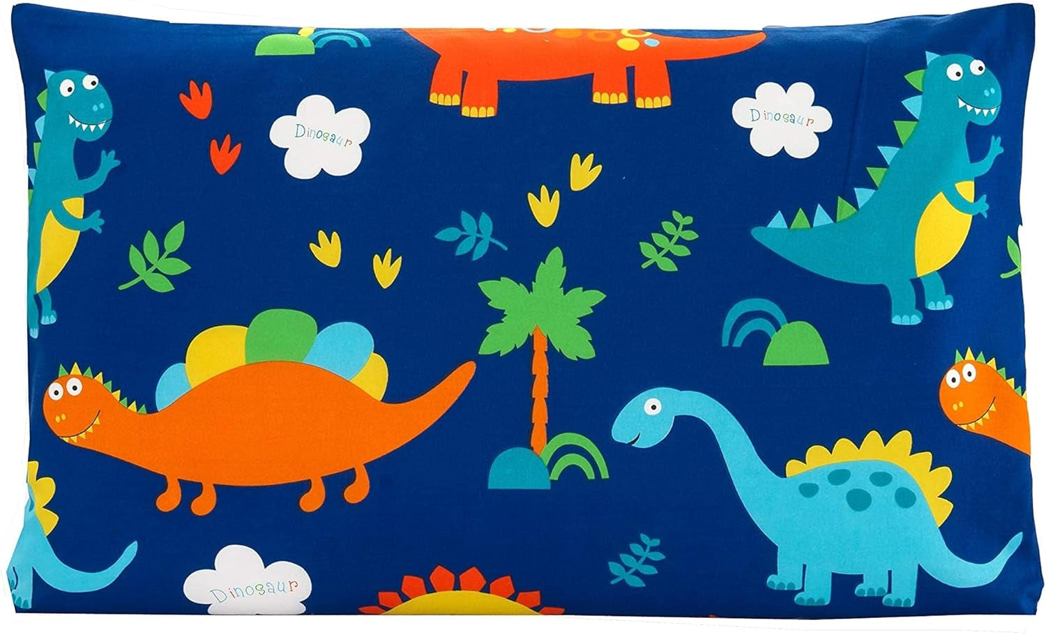 3 Piece Dinosaur Twin Bed Sheets for Kids - Fitted Toddler Kids' Sheet & Pillowcase Sets - Dinosaur Room Decor for Boys - Twin Size