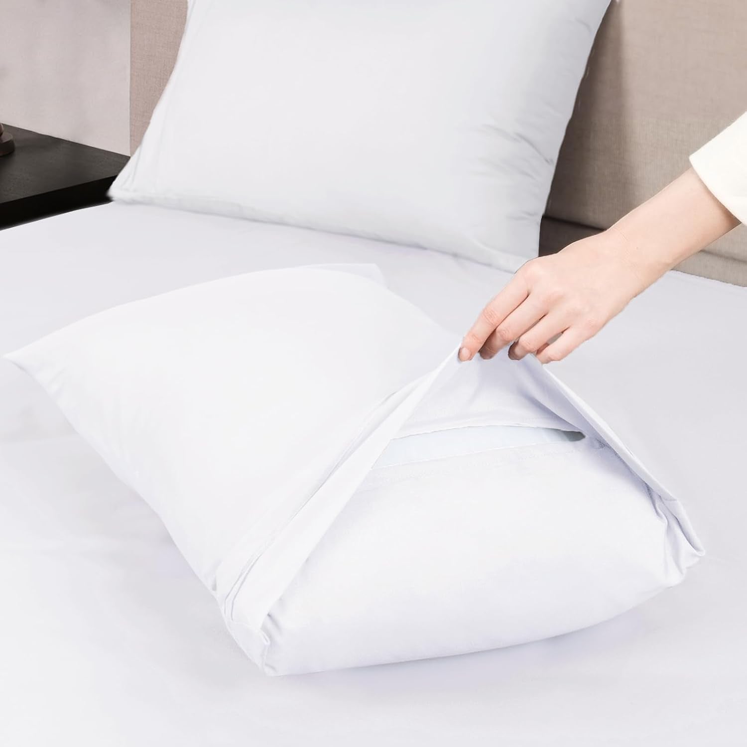 California King Size Sheet Set - Soft Microfiber Bed Sheets,Deep Pocket Fitted Sheet, Breathable, Wrinkle & Fade Resistant - 4 Piece (California King,White)