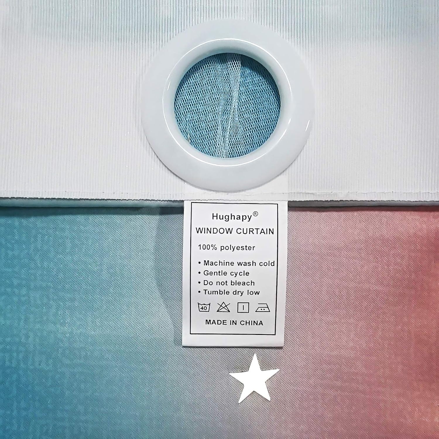 Pink Star Curtains for Girls Bedroom Kids Princess Room Decor for Daughter Bedroom Window