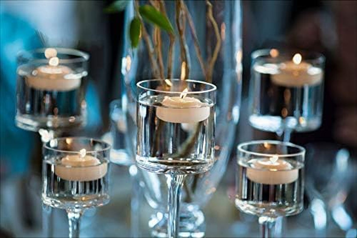 Set of 72 Large 3 Inch Floating Candles Bulk Pack for Events, Centerpieces at Weddings, Spa, Pool, Home Décor, for Cylinder Vases, Special Occasions and Decor (Ivory)