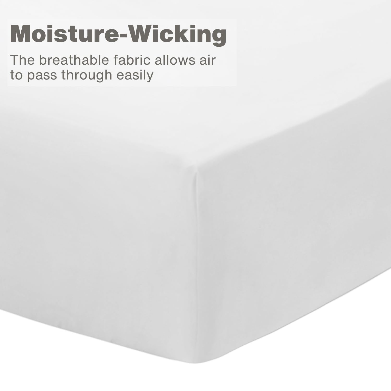 2-Pack Fitted Crib Sheets, 100% Soft Breathable Microfiber Baby Sheet, Fits Standard Size Crib Mattress 28In X 52In, Pink Nursery Sheet and White Nursery Sheet