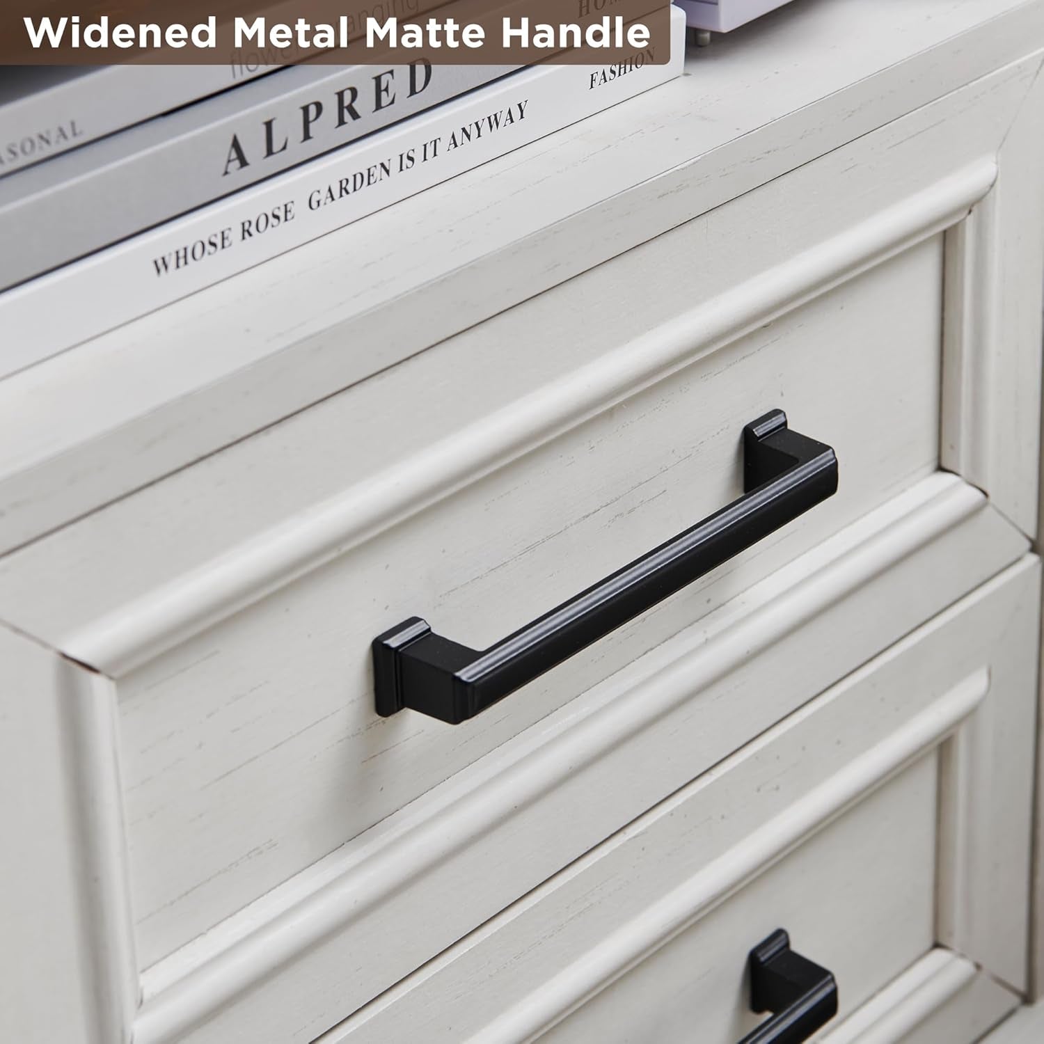 18" Farmhouse Nightstand Set of 2 with Charging Station,End Table with 2 Drawers Storage,Side Table,Bedside Cabinet for Bedroom,Living Room, Withe