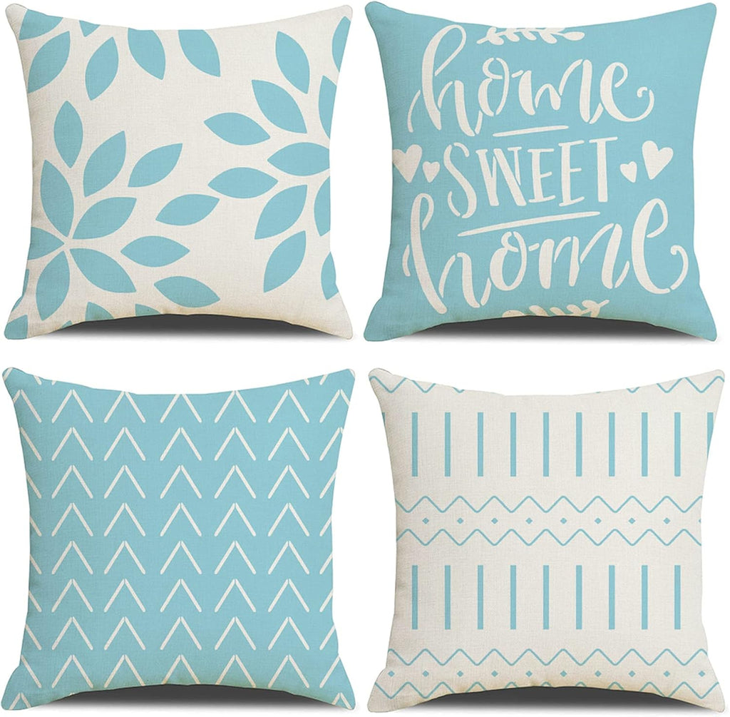 Throw Pillow Covers 24X24 Inch, Pillow Covers 24X24,Squar Pillow Covers Set of 4 Boho Modern Farmhouse Neutral Decorative Pillowcases Linen Cushion Case for Couch, Bed, Home Decor