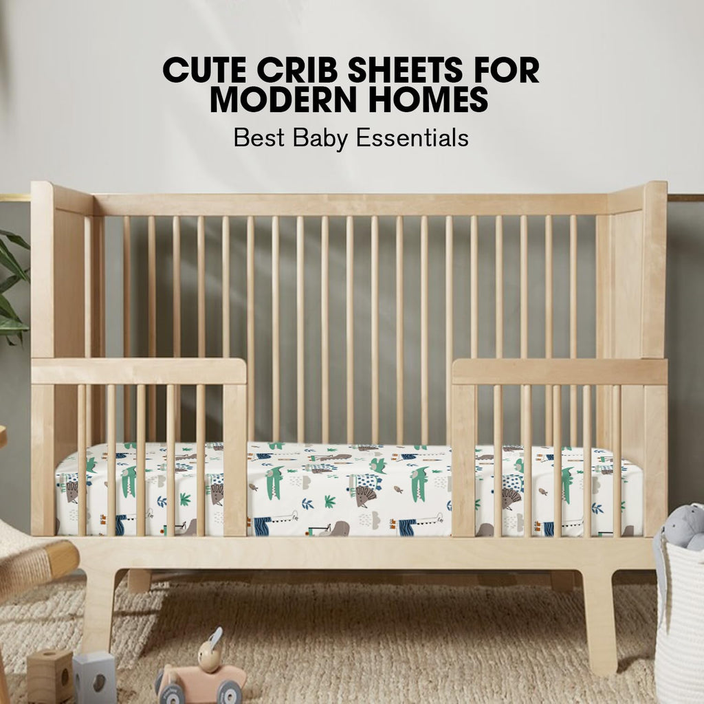Crib Sheets for Girls and Boys, 2Pk Baby Crib Fitted Sheet for Standard Size Crib and Toddler Mattress, Super Soft Baby Sheet, Green Dinosaur