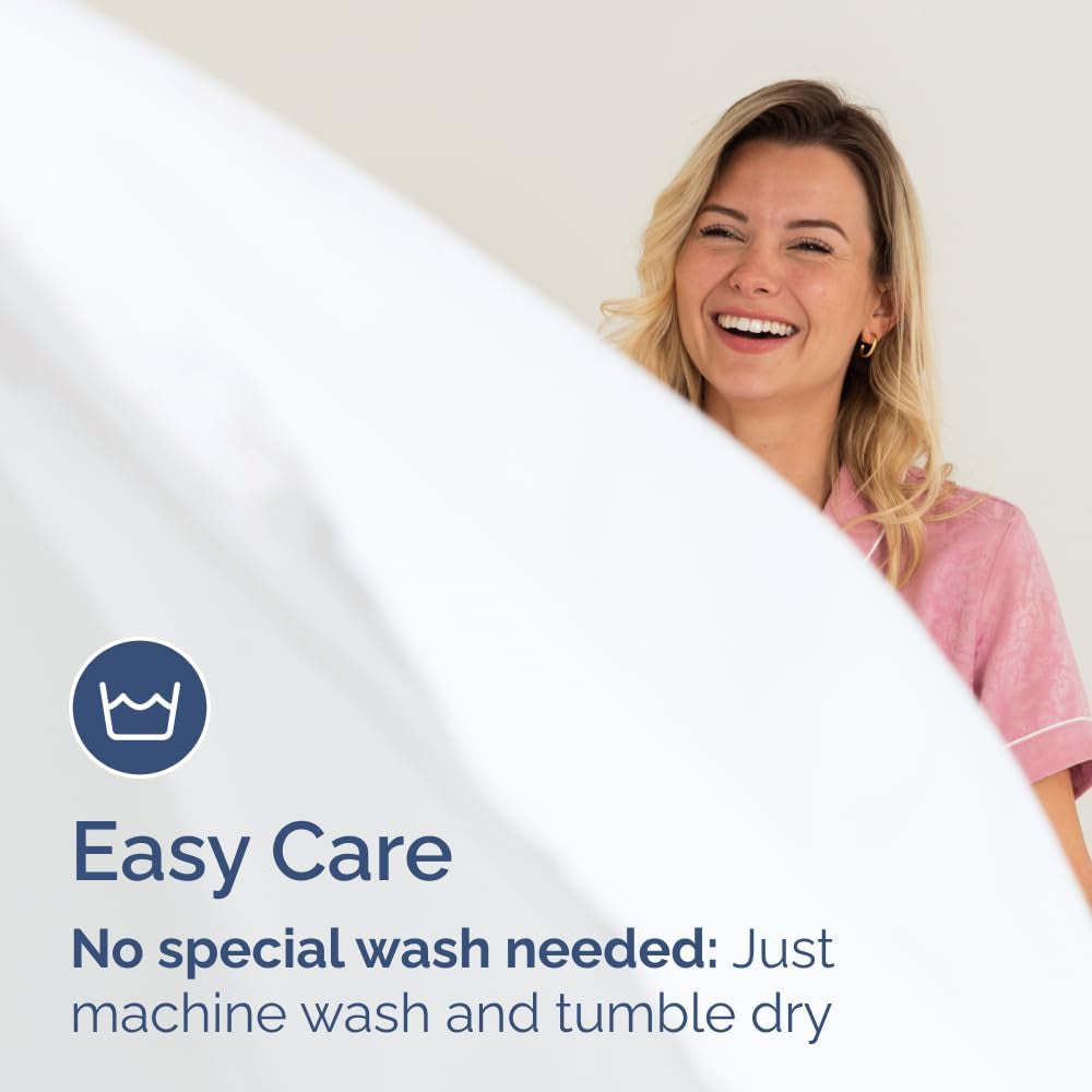 Queen Fitted Bed Sheet - Bottom Single Fitted Sheet Only - Ultra-Soft Hotel Luxury Bedding W/ 8-16 Inch Deep Pockets - Breathable, Cooling & Wrinkle Free - Easy-Care, Fade & Shrink Resistant - White