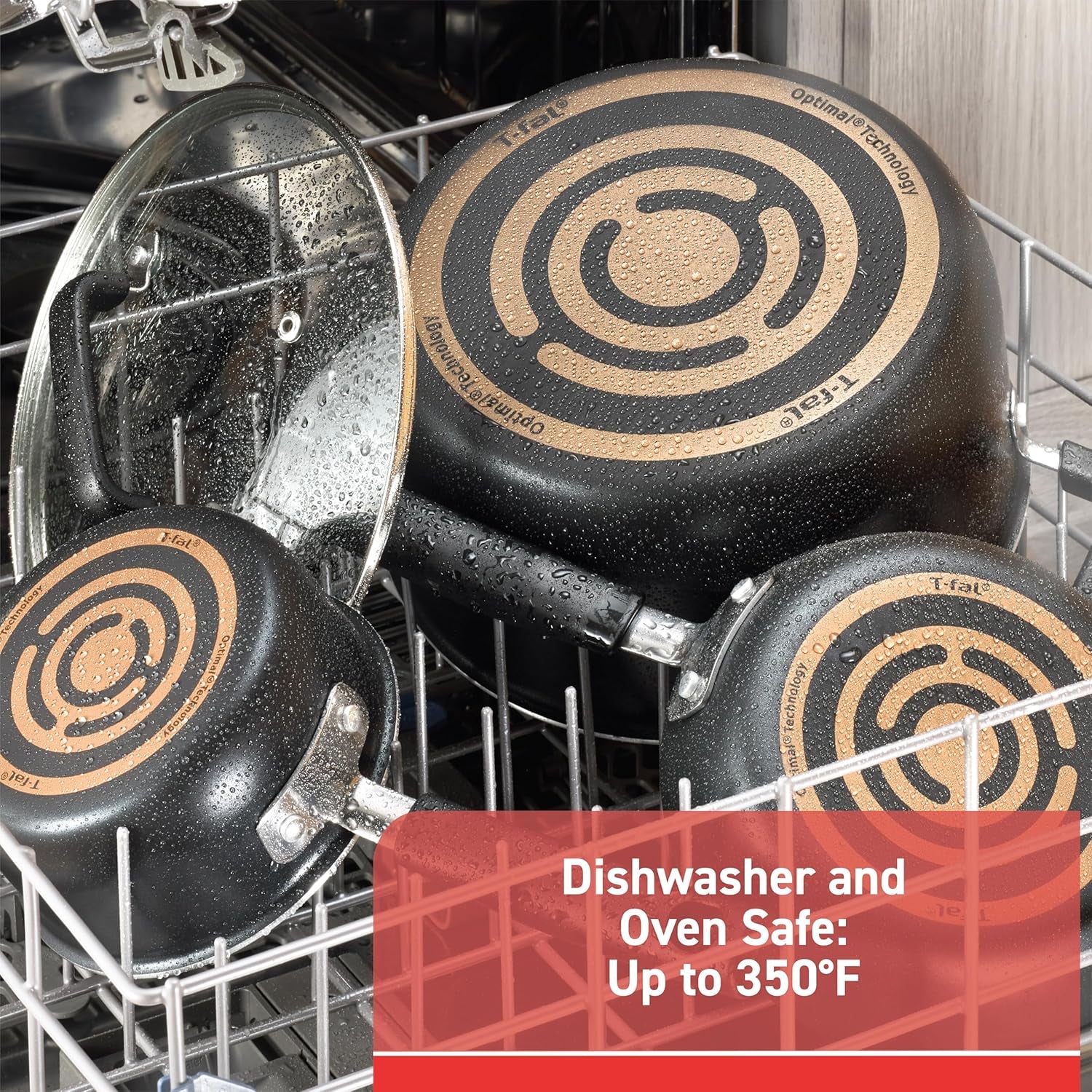 Signature Nonstick Pots and Pans Set 12 Piece, Oven Broiler Safe 350F, Kitchen Cookware Set W/Fry Pans, Saucepans, Saute Pan, Dutch Oven, Griddle, Kitchen, Home, Dishwasher Safe, Black