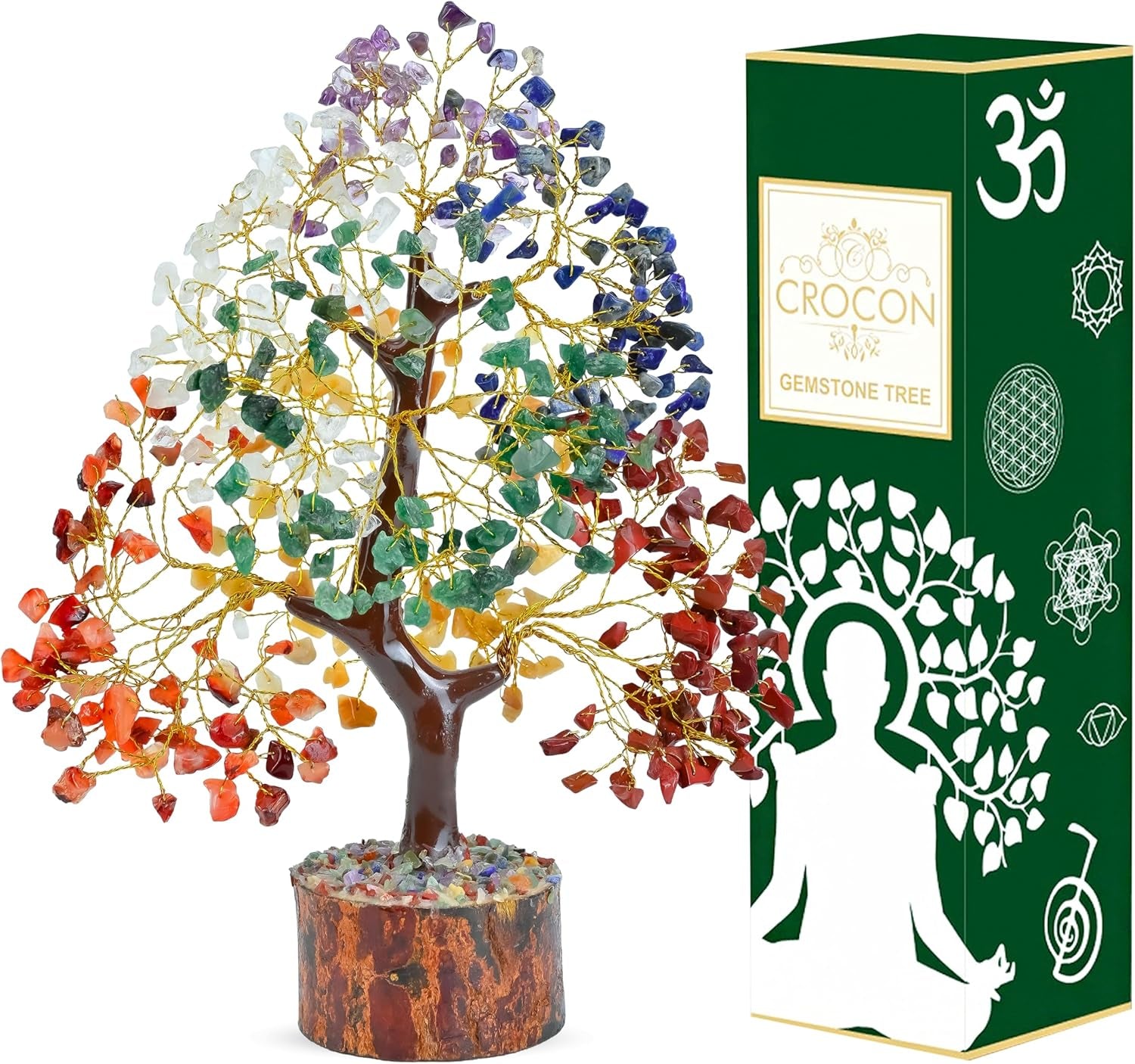 ® the Original 7 Chakra Crystal Tree Gift for Her Birthday Gifts for Women Healing Crystal Tree of Life Sister Gifts Home Decor Gift for Mom Her House Warming Gift Women Unique Gifts Idea